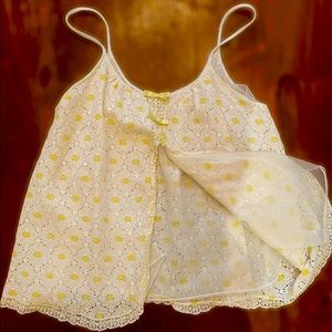 Vintage lingerie teddy top